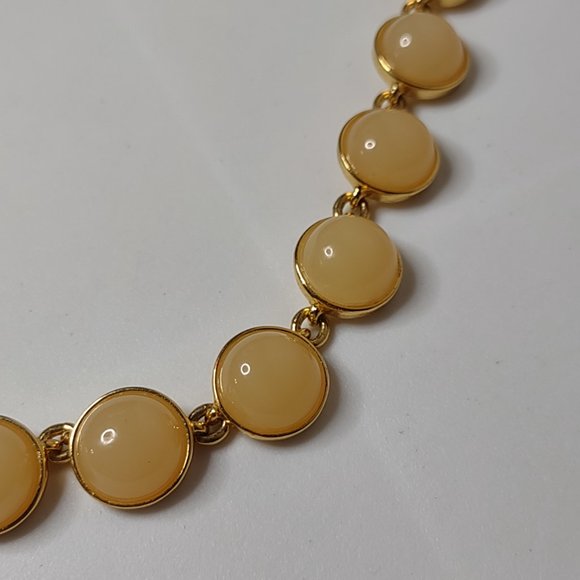 Metal And Plastic J Crew Necklace Adjustable 16 To 17 Inches Long - Picture 2 of 9